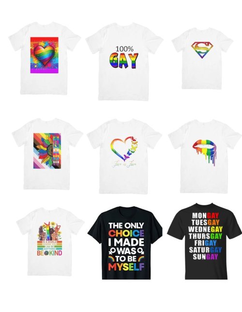 Different Design Pride Logo T-Shirts in all colours (coming soon)